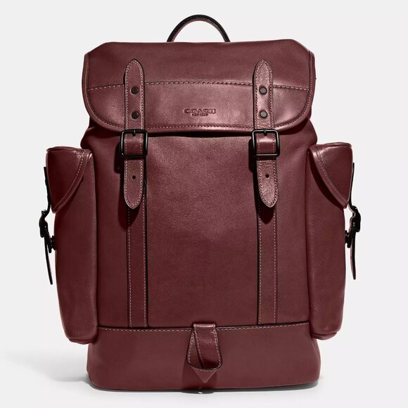 🥰 Coach Hitch Backpack Wine - Picture 1 of 14